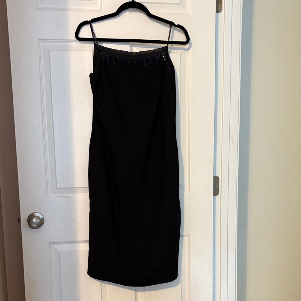 Ann Taylor Black Strapless Dress